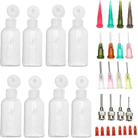 Pack of 8pcs 1 Oz. Jagua Henna Temporary Tattoo Bottle Kit