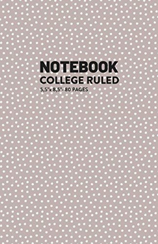 Notebook: Pocket Size College Ruled Paper, Composition Notebook, Soft Cover, White Lined Paper