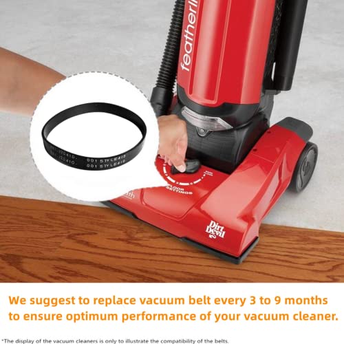 Jedeleos Replacement Belts For Dirt Devil (Royal) Upright Vacuum Cleaner Style 5 Power Max Pet, Featherlite, Swivel Glide Series, Replace Parts # 1Lu0310X00, 3720310001 & 1540310001 (Pack Of 2) #TOP4