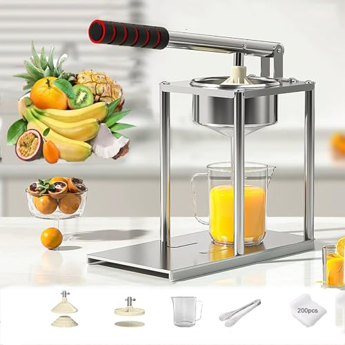 Exprimidor manual de acero inoxidable, ideal para extraer jugo de varias frutas, fácil de limpiar, perfecto para uso doméstico y comercial
