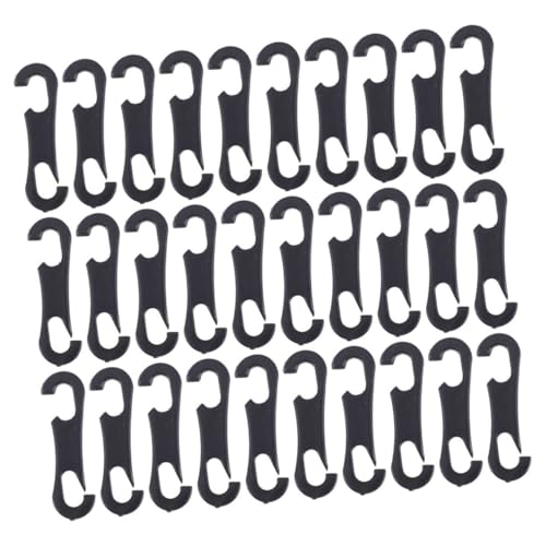 MUELODSIC 150 piezas Ganchos S Tipo para Fijación de Fundas Asientos Coche Abs Resistentes Instalación Sencilla Accesorios Automoción