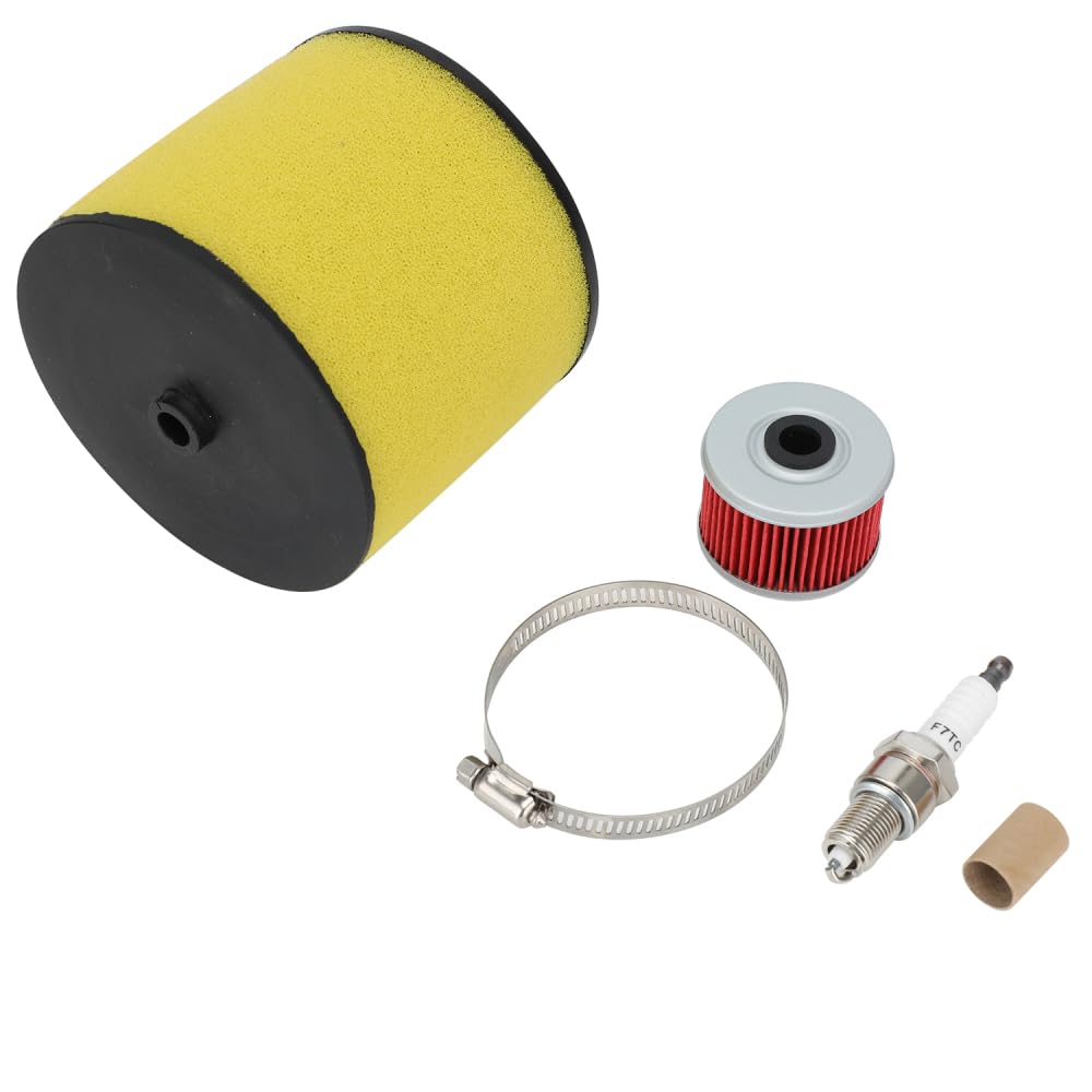 Filtros de aire para motocicleta Filtro de admisión Filtro de aceite ATV Filtro de aire deportivo Bujía para Sportrax TRX400EX 2x4 1999-2008, TRX400X 2x4 2009-2015 TRX 400