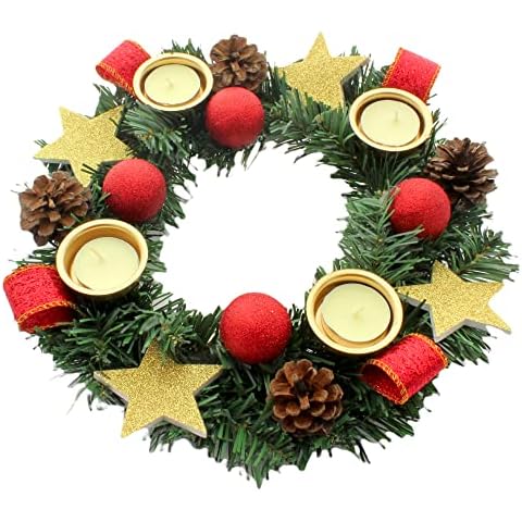 Künstlicher Adventskranz Adventkranz Weihnachten Kranz Cover