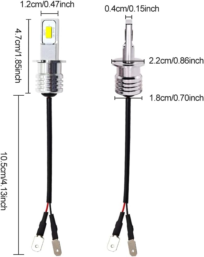 jose2015 H3 led bulb 12V/24V h3 led bulb High brightness 3570 SMD dual system compatibility