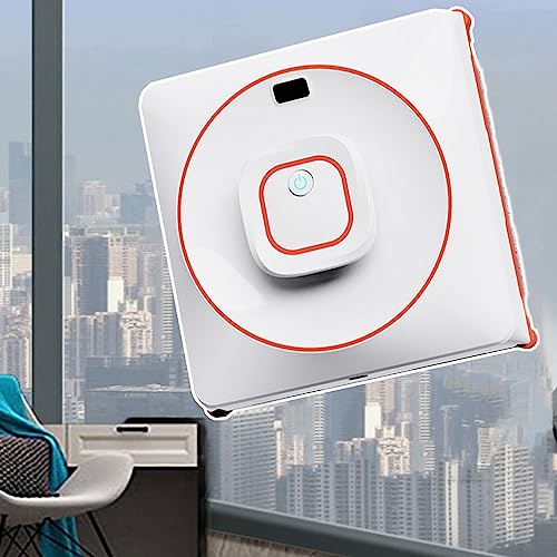 Limpador De Vidro, 2500pa Robot Limpiador Automático De Ventanas - Spray De Água Tanque De Água De 70 Ml Control Remoto 3 Modos De Limpeza-Interior E Exterior Ventanas De Elevación Alta