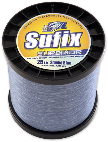 Sufix Superior 2Kg Spool Size Fishing Line (Smoke Blue, 20-Pound)