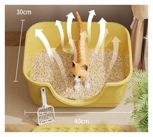 Arenero Grande Para Gatos Con Lados Altos Verde miniatura 5