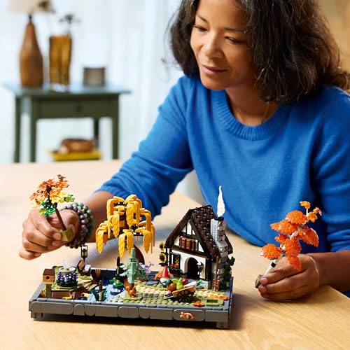 Image of LEGO Icons Autumn Cottage Garden Model Building Kit - Customizable Home Decor for Adults - 11372