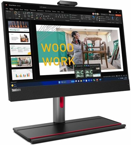 Image of Lenovo ThinkCentre M90a Gen 5 12SH0028US All-in-One Computer, Black | Intel Core i7 14th Gen i7-14700, 16 GB RAM, 512 GB SSD, 23.8 inch Full HD 1920 x 1080, Desktop
