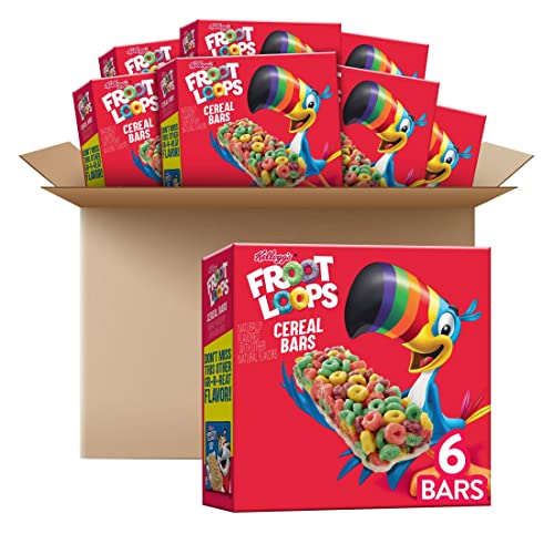 Kellogg’s Froot Loops Cereal Bars, On The Go Snack Food, Kids Snacks