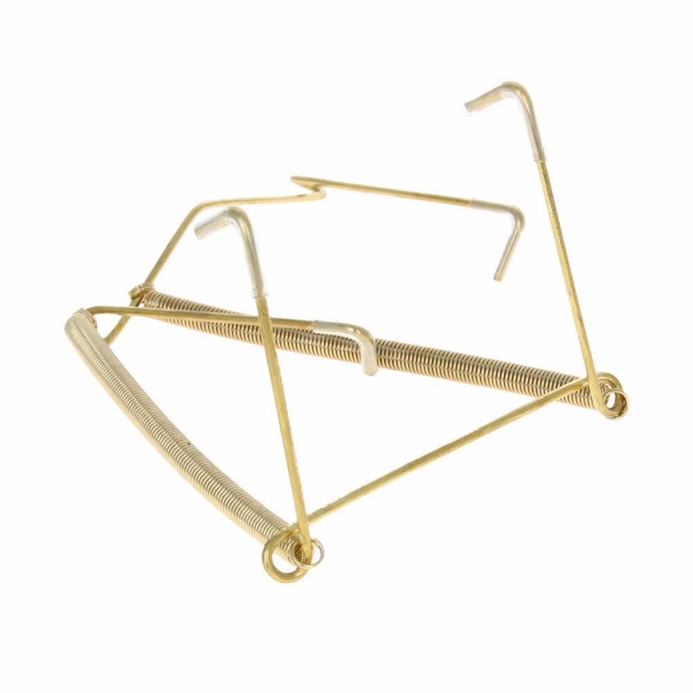 MroMaxPlate Hanger, 10-inch U Type Stainless Steel Plate Hangers Invisible Wall Hooks for Walls Compatible Decorative Plates Hooks Dish Diaplay Holder Golden 1Pcs