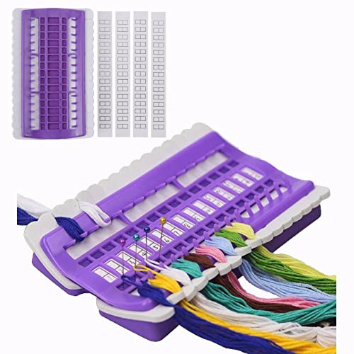 Image of Floss Organizer Embroidery Kit Cross Stitch Tool 30 Position Cross Stitch Needles Holder Thread Organizer Sewing Tools Floss Organizer Cross Stitch ()