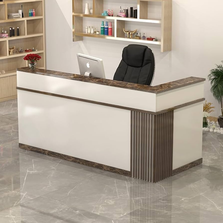 Amazon.co.jp: 木製 ハイカウンター 受付カウンター大空間 広い