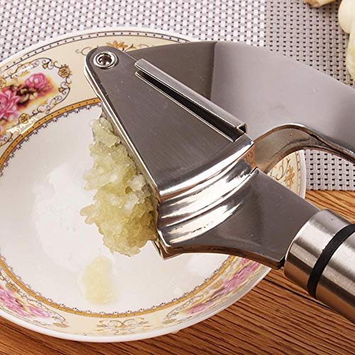 Triturador de alho higiênico, espremedor de alho, não é fácil de ferrugem Alho manual de espremedor