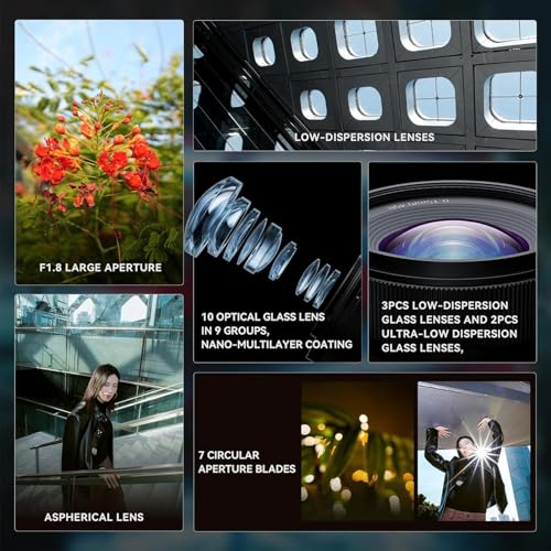 YONGNUO YN11MM F1.8S w/Remote Controller for Sony 11mm F1.8 Large Aperture Fixed Prime Lens Auto Focus APS-C Frame Ultra Wide Angle Lens for Sony E Mount Mirrorless Cameras