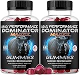 (2 Pack) Dominator Maxx Gummies for Men - Dominator Maxxx Natural Daily Nutrition Support Premium Advanced Formula Multivitamin Pills for Overall Health & Wellness, 120 Gummies for 2 Months