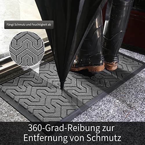 Paillasson de porte grand format idéal pour une entrée propre