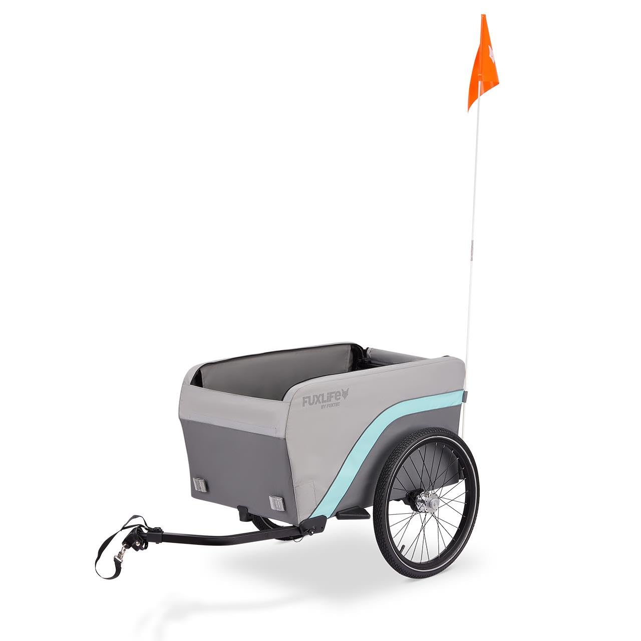 Rimorchio per bici FX-LA120 grigio • 2 in 1 pieghevole • rimorchio cargo 120L con portata 47,8kg • volume di carico 120L • carretto per uso quotidiano