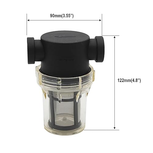 Miniatura 4 de Inline Filter for Home Brewing 150 100 mesh Water & Beer Filtering(C 6mm Hose Barb)