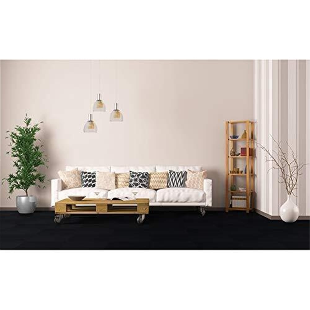 Lot de 12 Dalles de Moquette Autocollantes, idéales for Les résidences, Les Bureaux et Les sous-sols.(Grey-White)