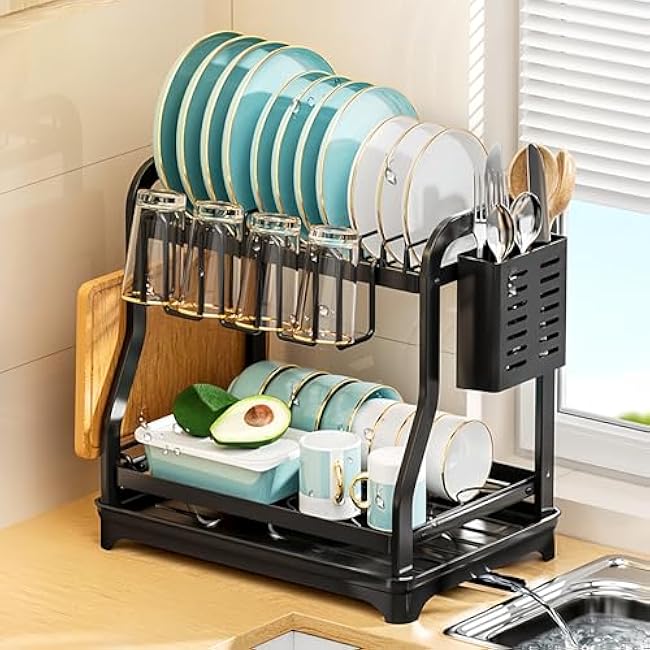 Premium Stainless Steel Dish Drying Rack - Fast Drying & Space-Saving Solution for Your Kitchen