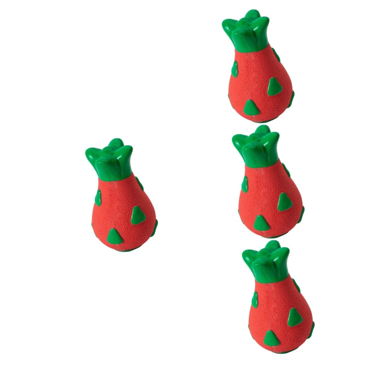 POPETPOP 4piezas Juguete Interactivo para Perros Masticable De Juguete Antiestrés para Mascotas para Perros Mediano Ayuda Mantener El Hogar Limpio y Fortalece La Salud Dragon Fruit