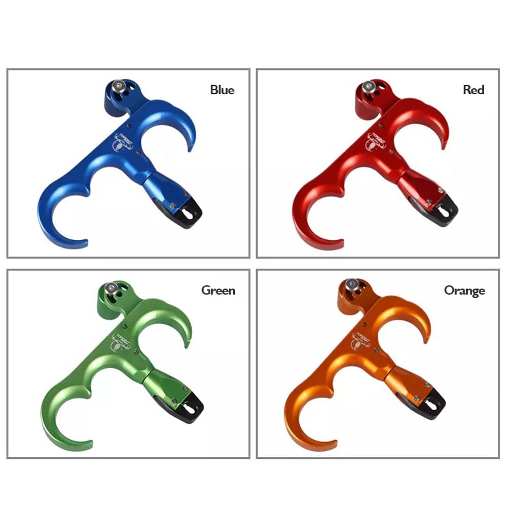 SHARROW Disparadores de Tiro con Arco Thumb Release Aids Arco Compuesto 3 Dedos Automático Ayuda de liberación