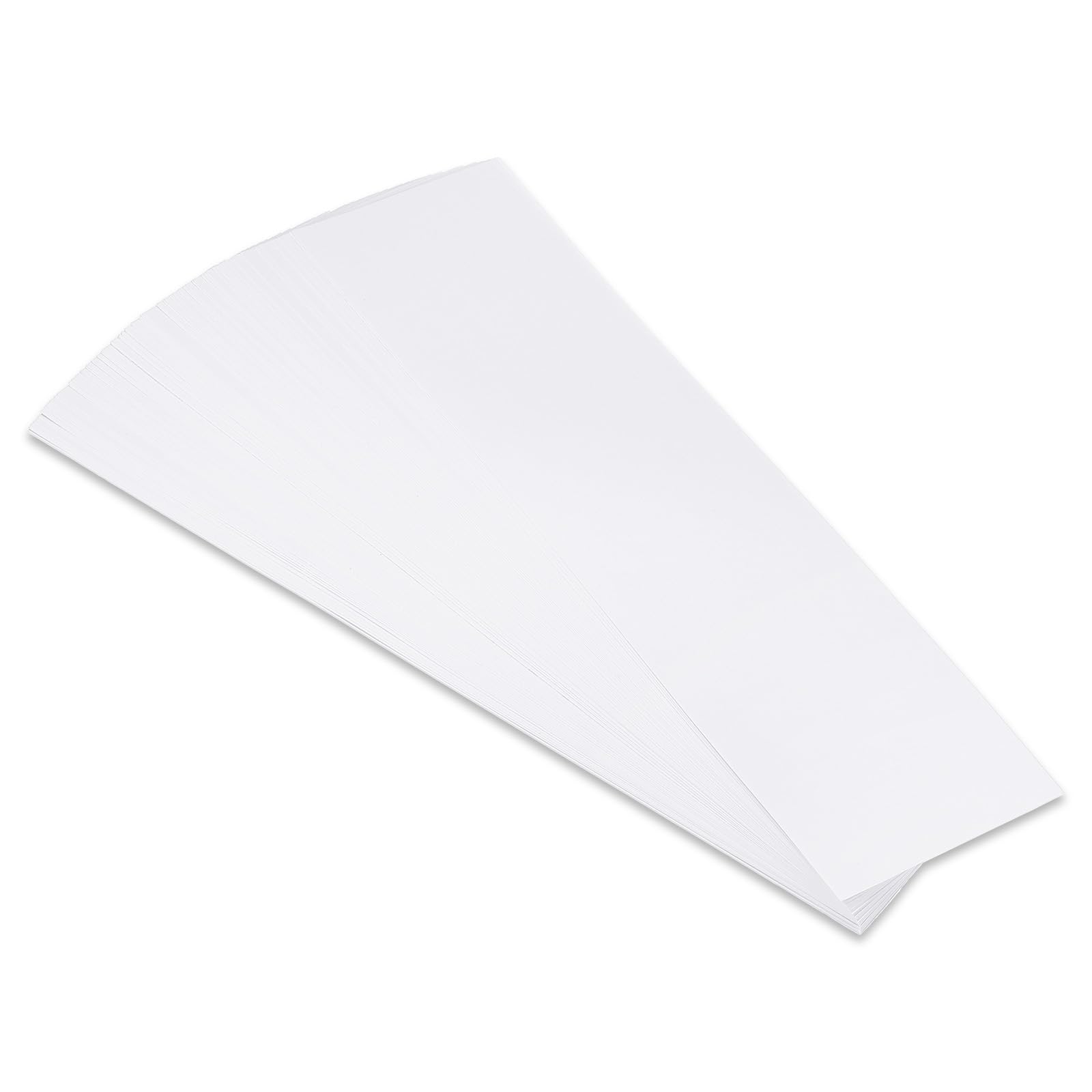 PATIKIL 100 Sheets White Sentence Strips, 3" x 12" Thick Cardstock 110gsm Blank Paper Sentence Strips for Teachers Classrooms Offices Homes, White