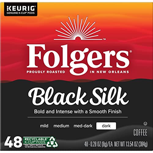 Folgers Black Silk Dark Roast Coffee, 192 Keurig K-Cup Pods #TOP30
