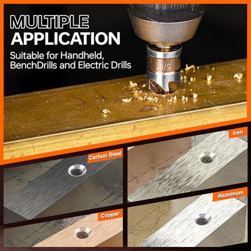 Matework 6-Piece Cobalt HSS Countersink Set