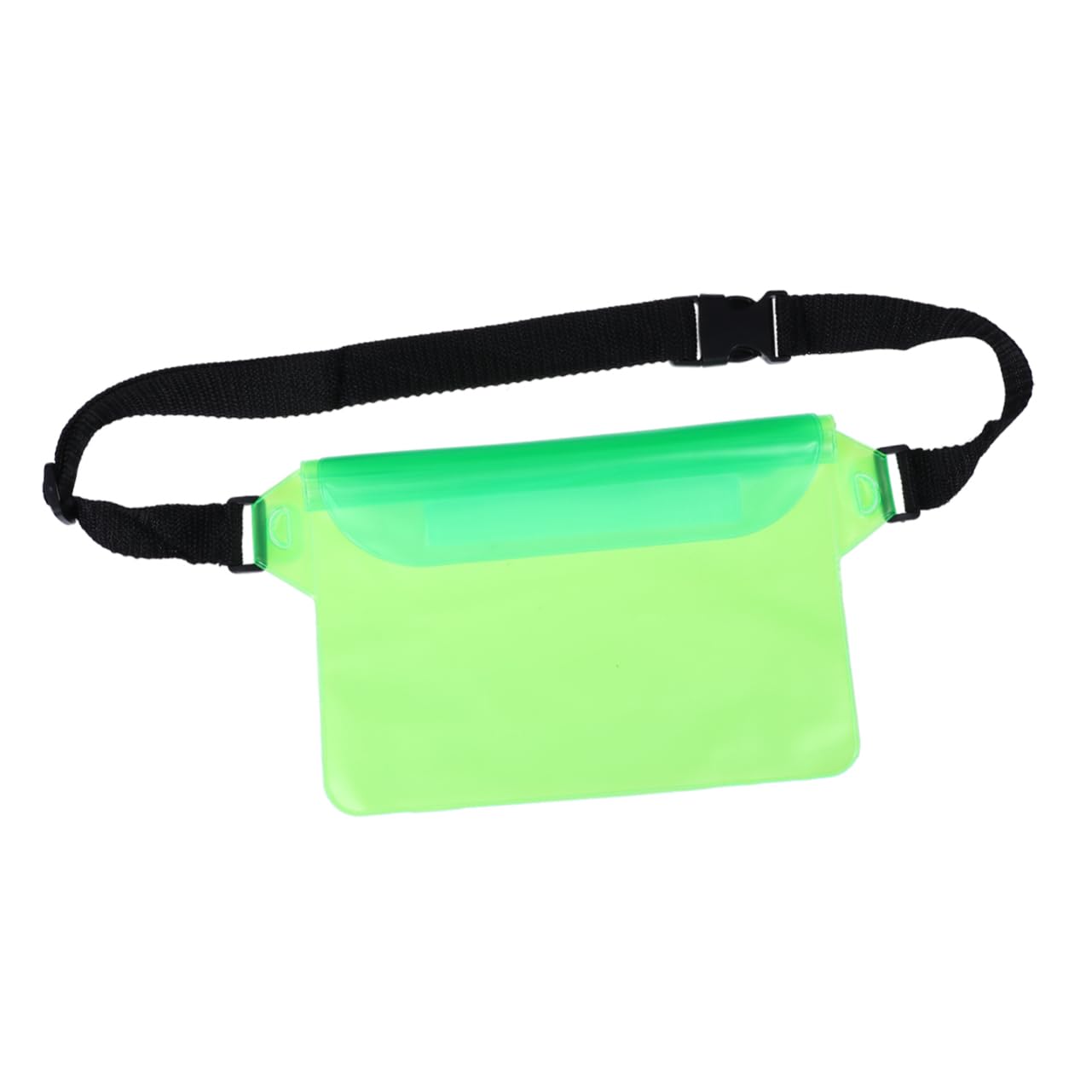 NUOBESTY Waist Bag Adjustable PVC Pouch for Snowproof Dirtproof and Sandproof Protection for Swimming Beach Boating and Fishing Lightweight and Spacious Design Green