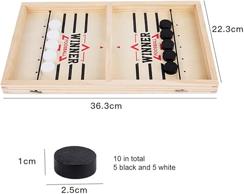 Miniatura 7 de Catapulta de escritorio de madera para interacción entre padres e hijos juego de disco rápido de doble jugador batalla para niños juegos de interior