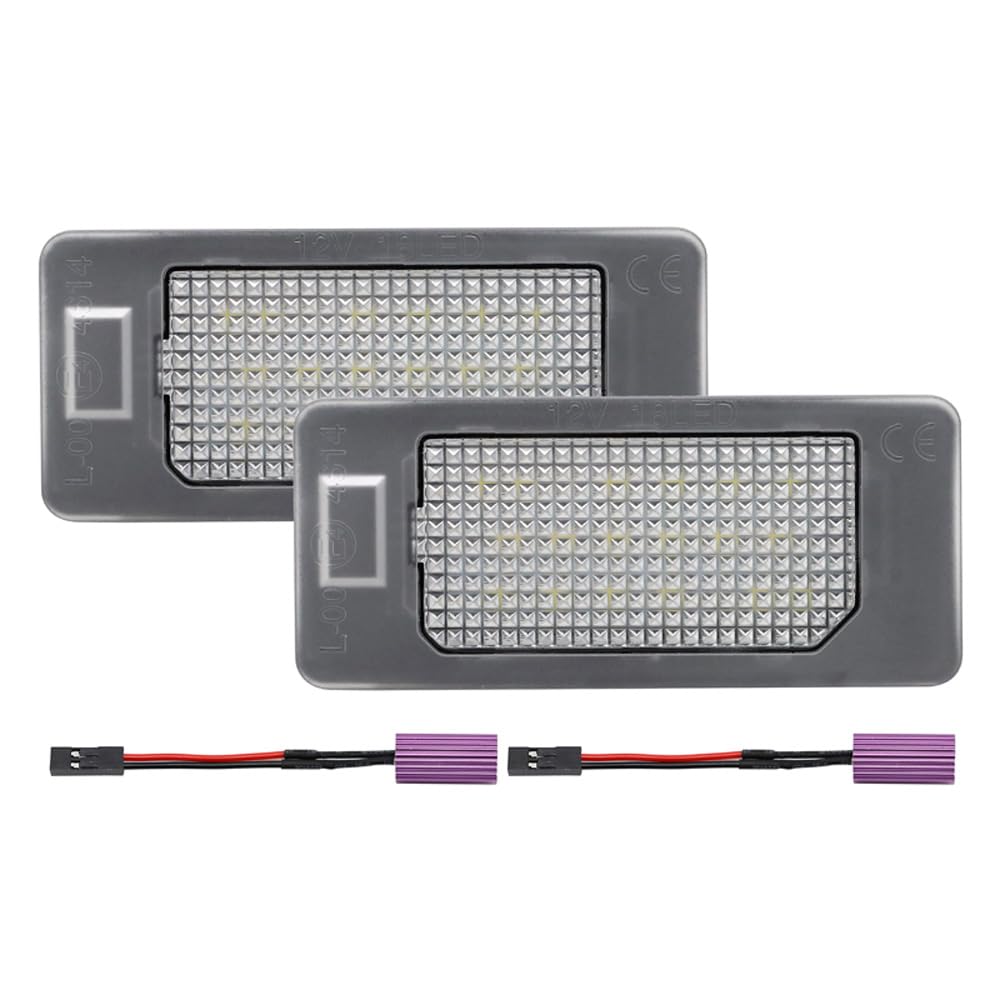 AutoStyle Set LED License Plate Lights compatible with Seat Ibiza 6J / Ibiza ST/Alhambra/Ateca