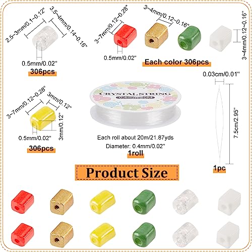 NBEADS 2264 Pcs 6 Styles Beads Bracelet Making Kit - Image 2