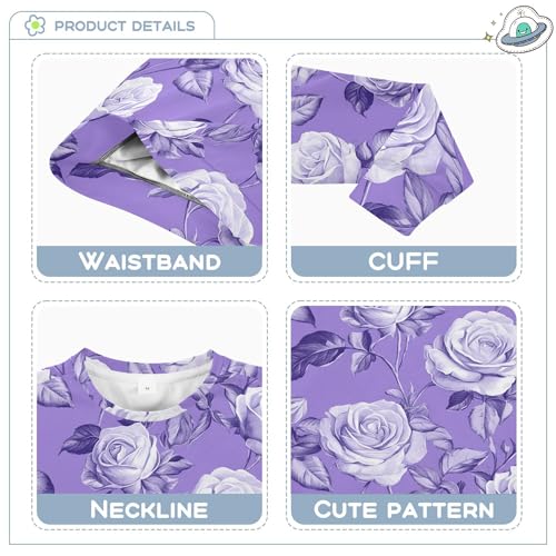 JUNZAN Safari Rose Purple Little Boys Hooded Sweatshirt Crewneck Tops Clothing Shirts Athletic 4T3