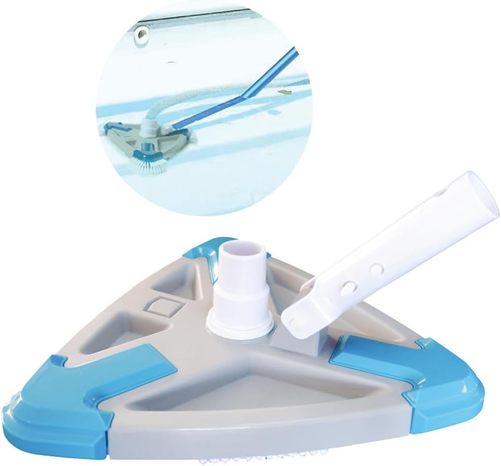Professional Pool Cleaning Head with Dense Soft Bristles Triangular Head