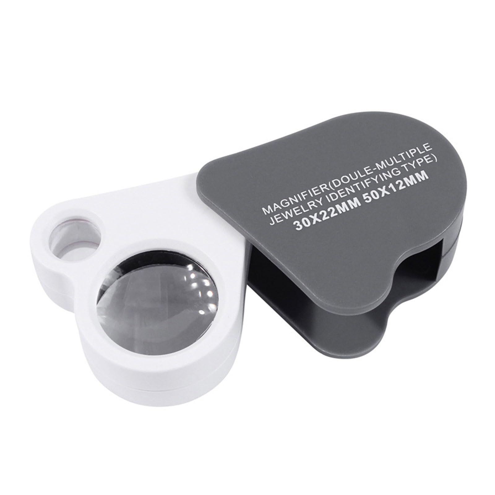 Nihenhao As Shown 30X 50X Magnifying Glass Double Lens Eye Loupe Pocket Magnifier Handheld Magnifying Lens For Jewelry Coin Inspection