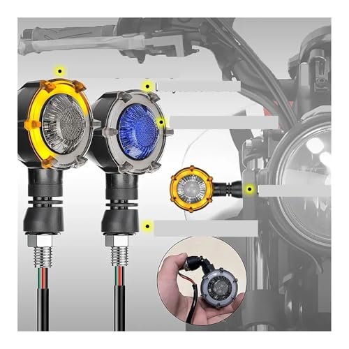 Clignotant LED pour moto rétro haut de gamme bicolore 12V - 5