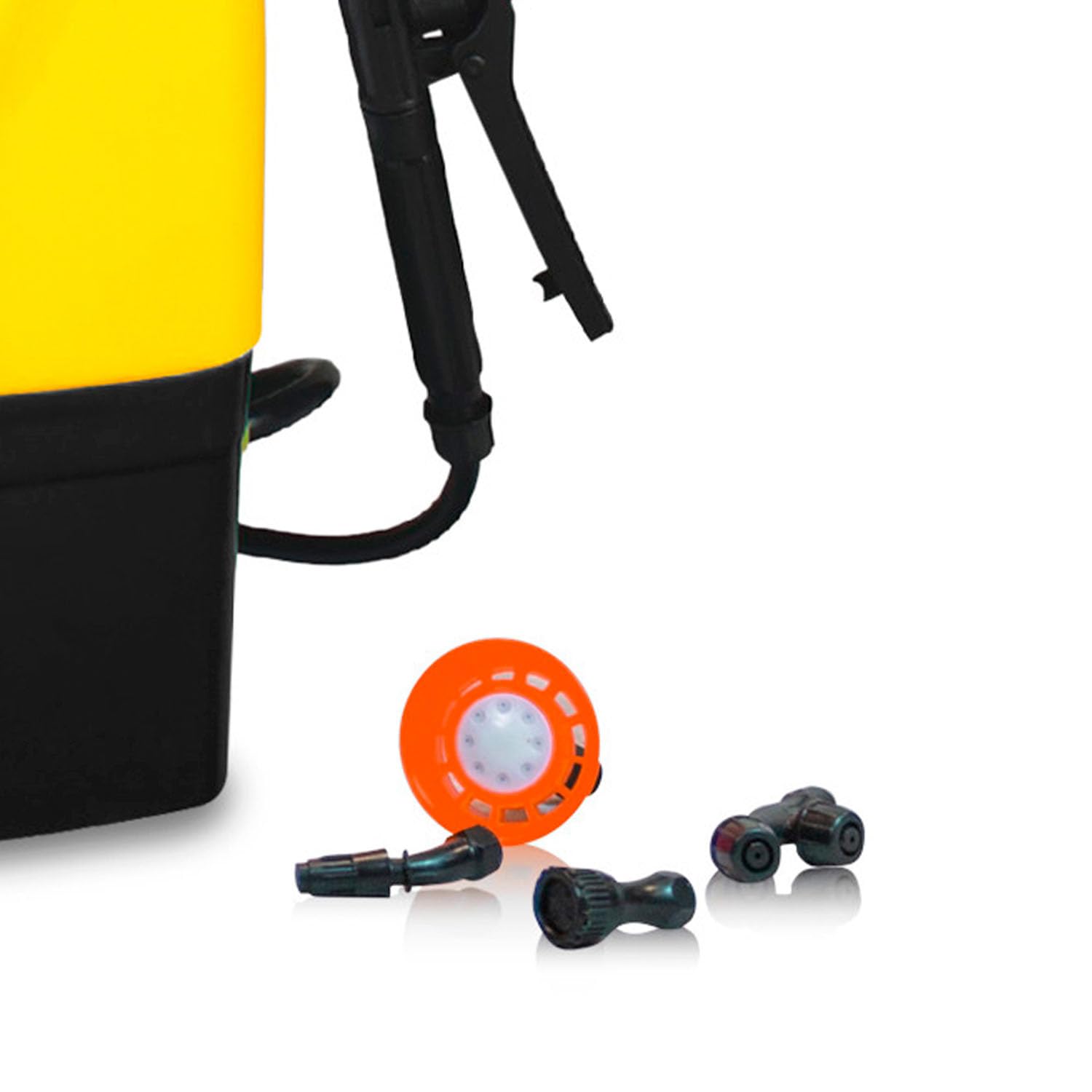 GARLAND FUM 416 ML-V23 - Pulverizador Mochila batería 16L, fumigadora batería Litio 12V 12Ah, Lanza y 4 boquillas, Sistema TSS, autonomía 7h, voltímetro, Recargable
