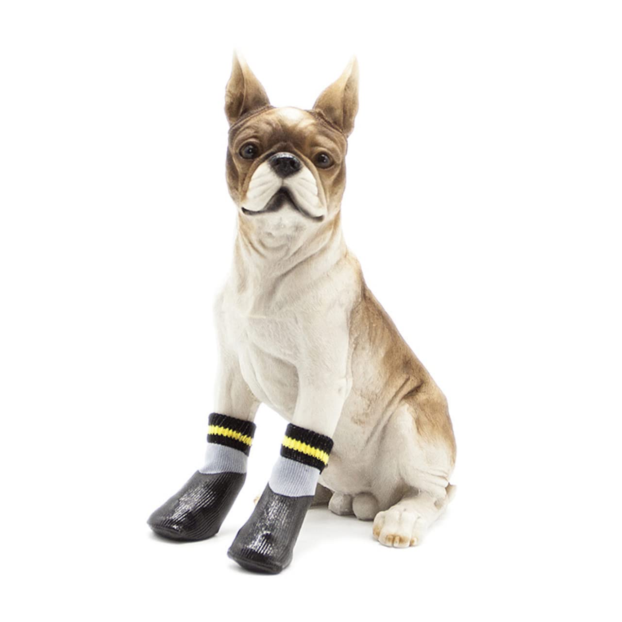 BESPORTBLE 3ensembles Caoutchouc pour Chiens Chaussures Imperméables pour Petits Chiens Et Chiots Paquet De Couleur Noire pour Neige Pluie