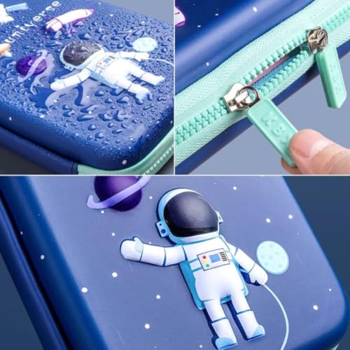 Image of Storio Big Size Eva 3D Cover Large Capacity Space Astronaut Pencil Case Compartments, School Pouch Premium Stylish Pen Holder (Big Size Astronaut Pencil Case), Multicolor