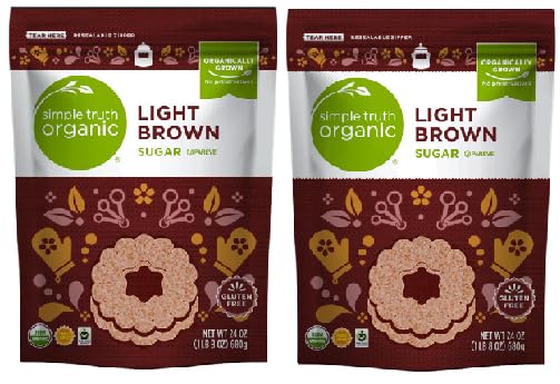 Organic Light Brown Sugar (2 Bags, 24 oz. each)