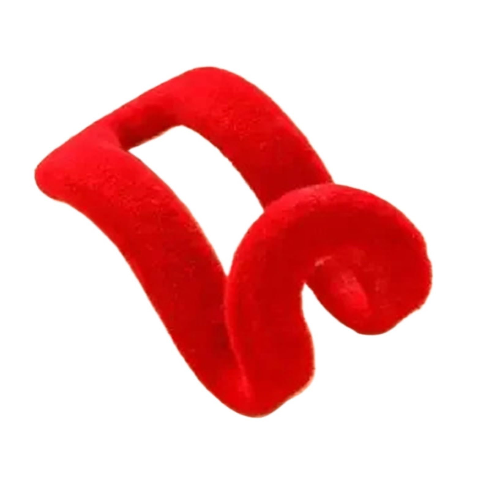 Clothes Hanger Connector Hooks 30pcs Mini Flocking Hanger Hooks Velvet Clips Cloth Wardrobe for Wardrobe Closet Organizer(Red)