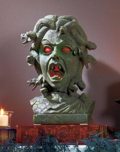 Animated Scary Medusa Head: Halloween or Year Long Decor