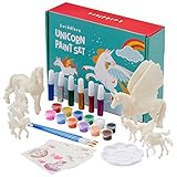 kit para pintar cejas Pinturas Incluidas - Nuestro kit de unicornio viene con 12 pinturas y 6 tubos de pegamento de colores, así como un pincel y un delantal. Todo lo que tu pequeño necesitará para ponerse manos a la obra