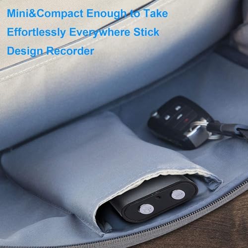 Image of DDLC Mini Small Spy Voice Audio Recorder 8GB Storage Capacity up to 96 Hours Recording with Date & Time Stamp, Crystal Clear Digital Recording, Mp3 Player, Easy to Use (8gb)