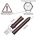 SONGDU Quick Release Leather Watch Band, Full Grain Genuine Leather Replacement Watch Strap with Stainless Metal Buckle Clasp 16mm, 18mm, 20mm, 22mm, 24mm (20mm, Brown)