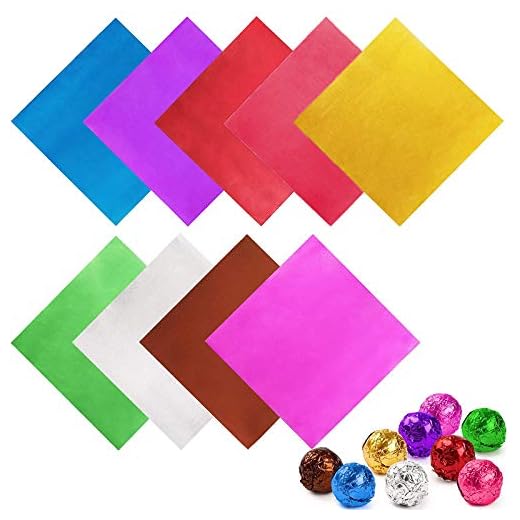 CYH - Embalaje de caramelos de chocolate, 900 piezas, 9 colores, papel de aluminio de calidad alimentaria, ideal para la decoración y conservación de chocolates hechos a mano