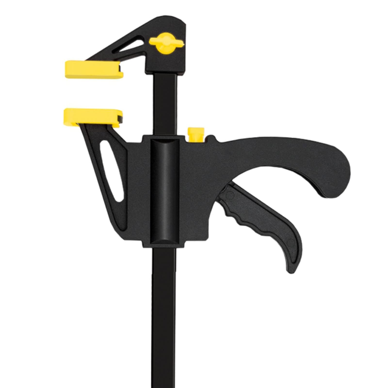 Abrazadera de trinquete de liberación rápida, Barra de Trabajo para carpintería, 1 Pieza, Juego de Abrazaderas, Herramienta Manual de 4 Pulgadas (Color: Naranja) (Amarillo)