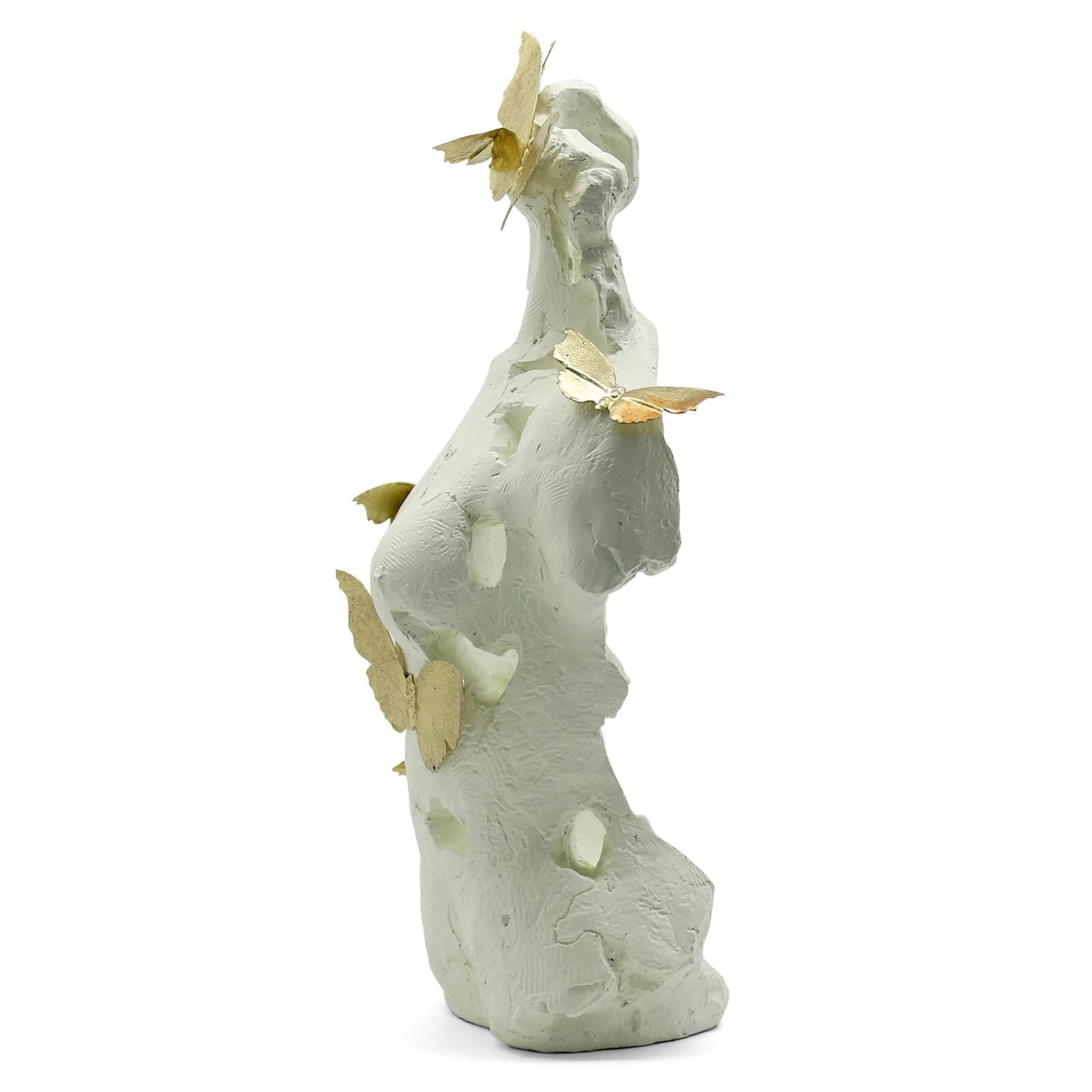 Regalos de cumpleaños Estatua y Escultura de Busto Femenino, decoración artística estatuilla Dama, Adorno estético Esculturas y decoración para el hogar(Beige)